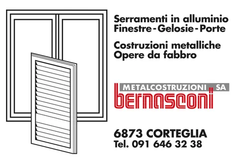 Biglietto da visita Bernasconi Metalcostruzioni SA